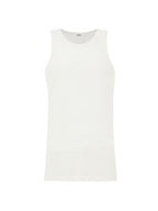 Canotta Bianca in Cotone Garzato Jil Sander