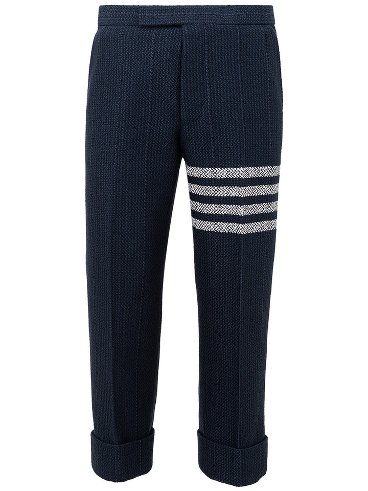 Blaue Tweedhose von Thom Browne