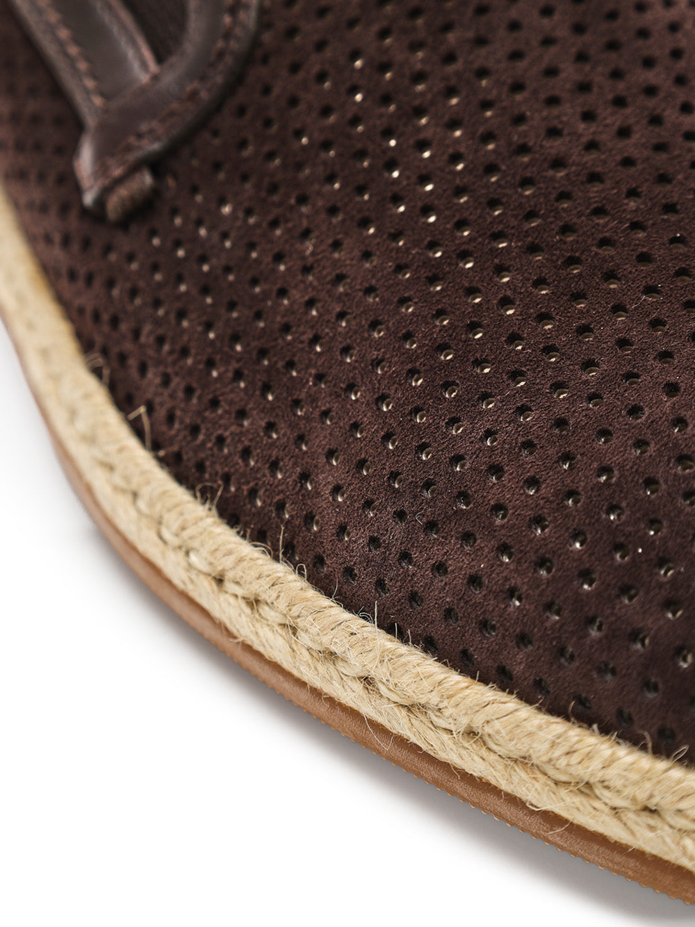 Pantofola in Suede Forata Marrone Dolce & Gabbana