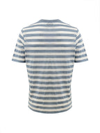T-Shirt a Righe in Cotone Fiammato Gran Sasso