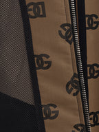 Giubbino con zip all over logo Dolce & Gabbana