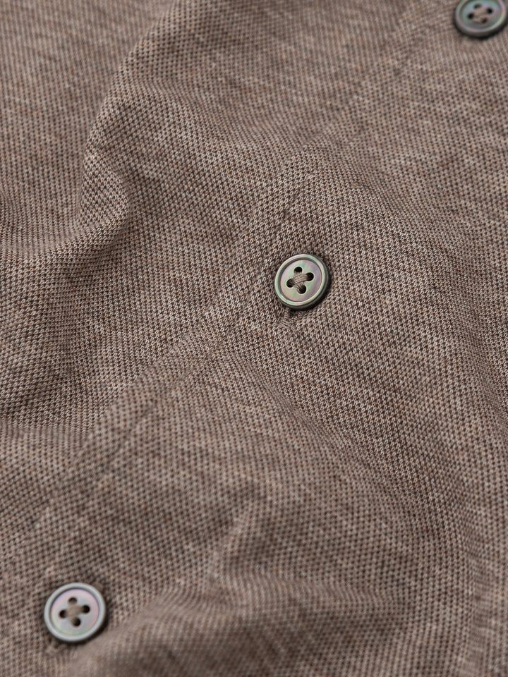 Camicia Destrutturata Beige Gran Sasso