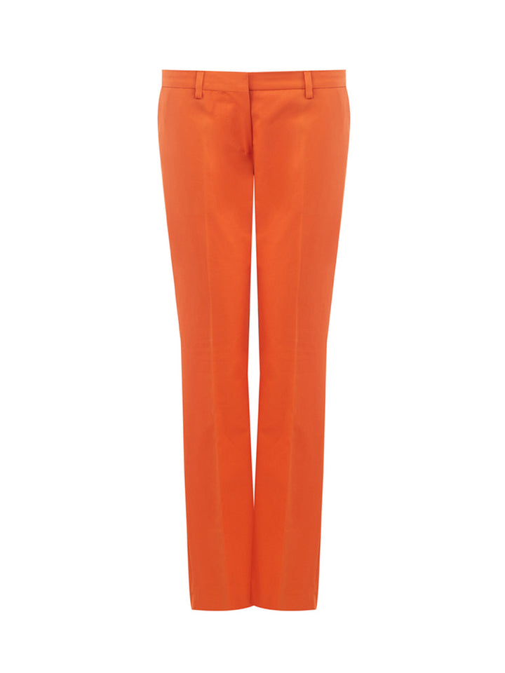Pantalón de algodón naranja