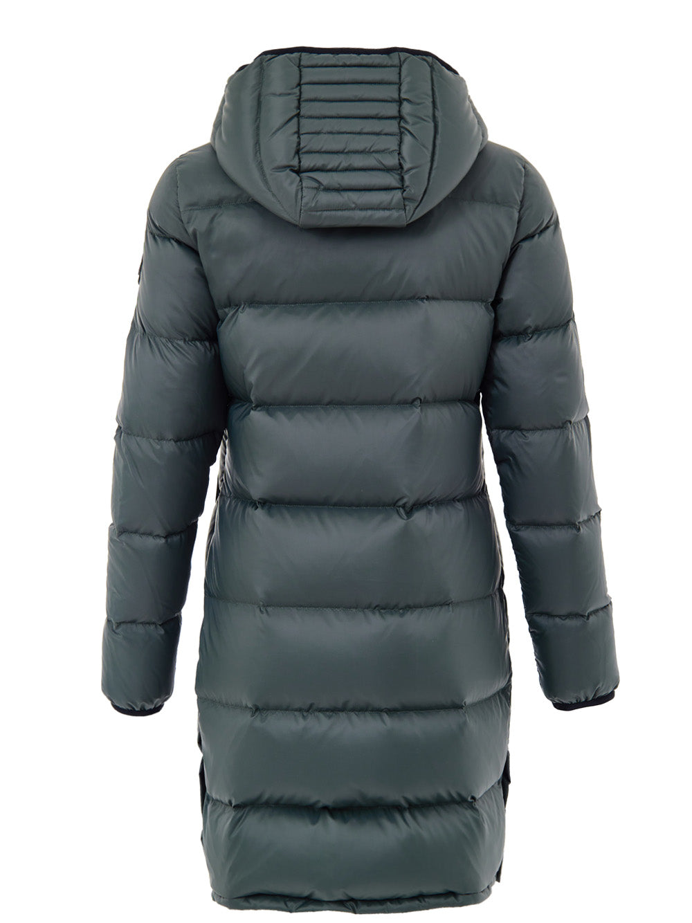 Piumino Imbottito Lungo in Verde Moose Knuckles