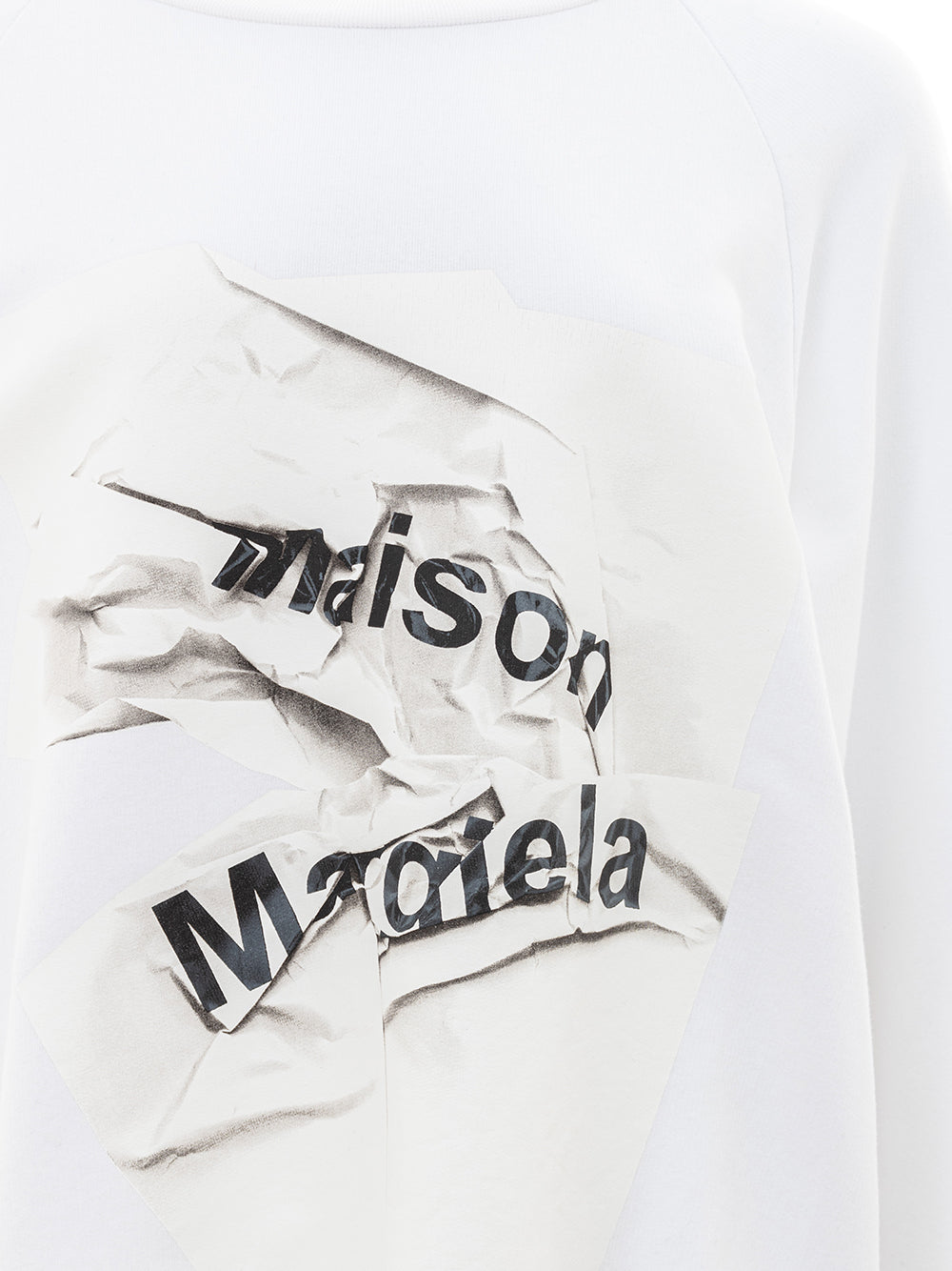 Weißes übergroßes Sweatshirt Maison Margiela