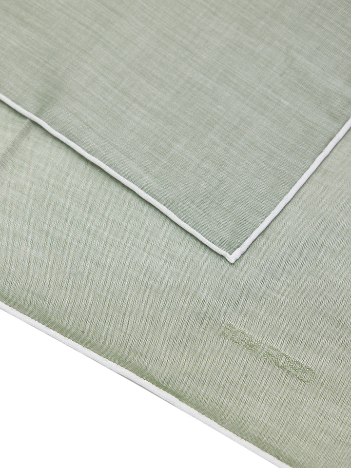 Fazzoletto da Taschino in Cotone Verde Tom Ford