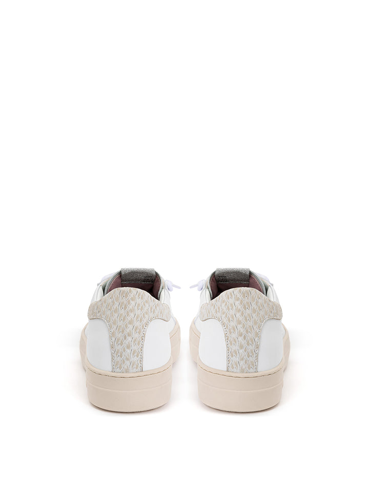 Thea Piton sneakers in white leather P448