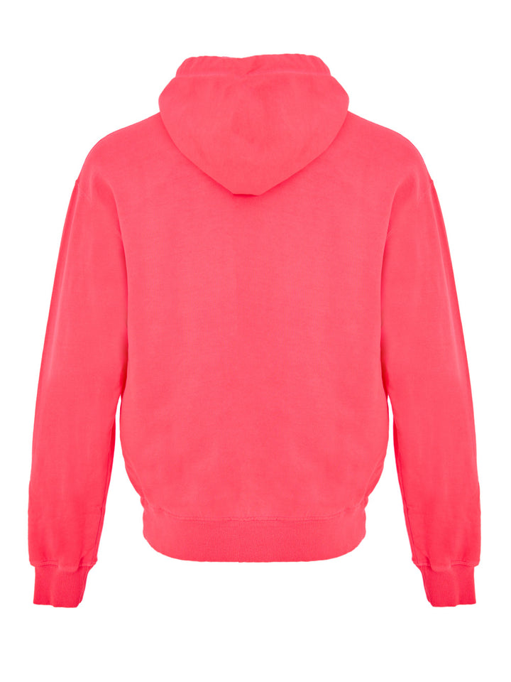 Felpa con Cappuccio Rosa con Logo DG Dolce & Gabbana