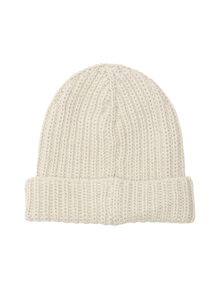 Cappellino in Lana di Alpaca Bianco Gran Sasso