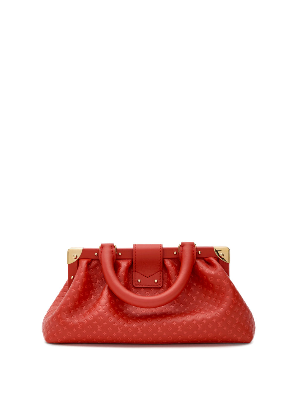 Louis Vuitton Red Leder Mono Clutch Mono Clutch -Tasche