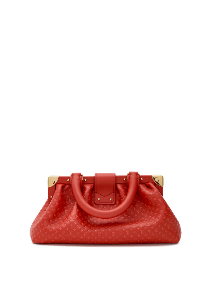 Louis Vuitton Red Leder Mono Clutch Mono Clutch -Tasche
