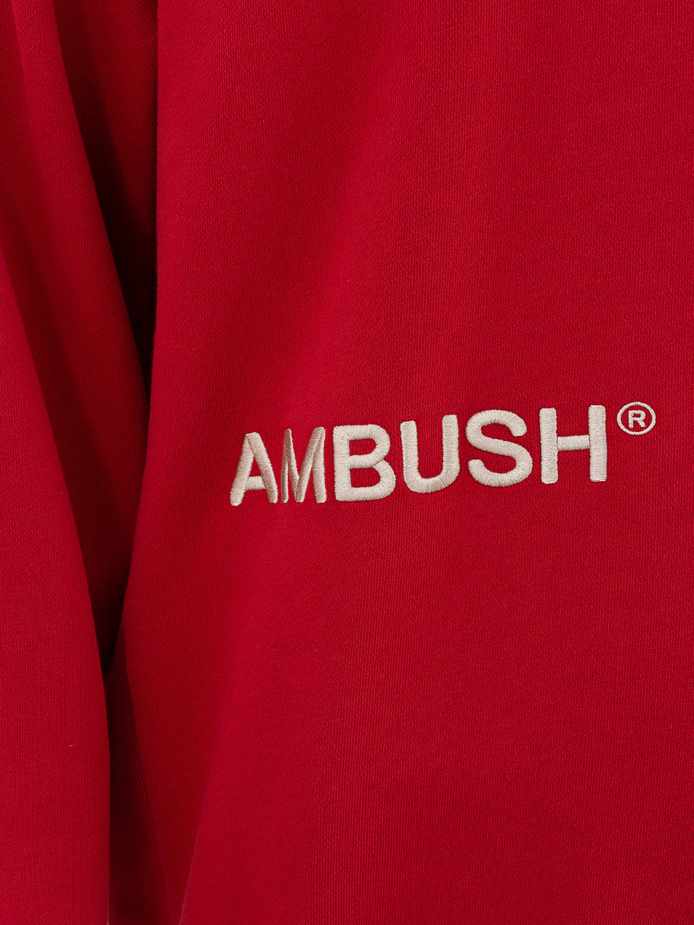 Sudadera roja con logo Ambush