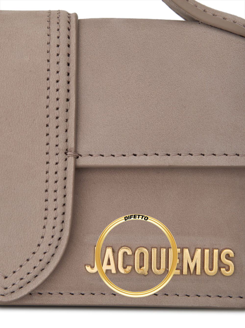 Borsa Jacquemus Mini tote Le Bambino in nabuk