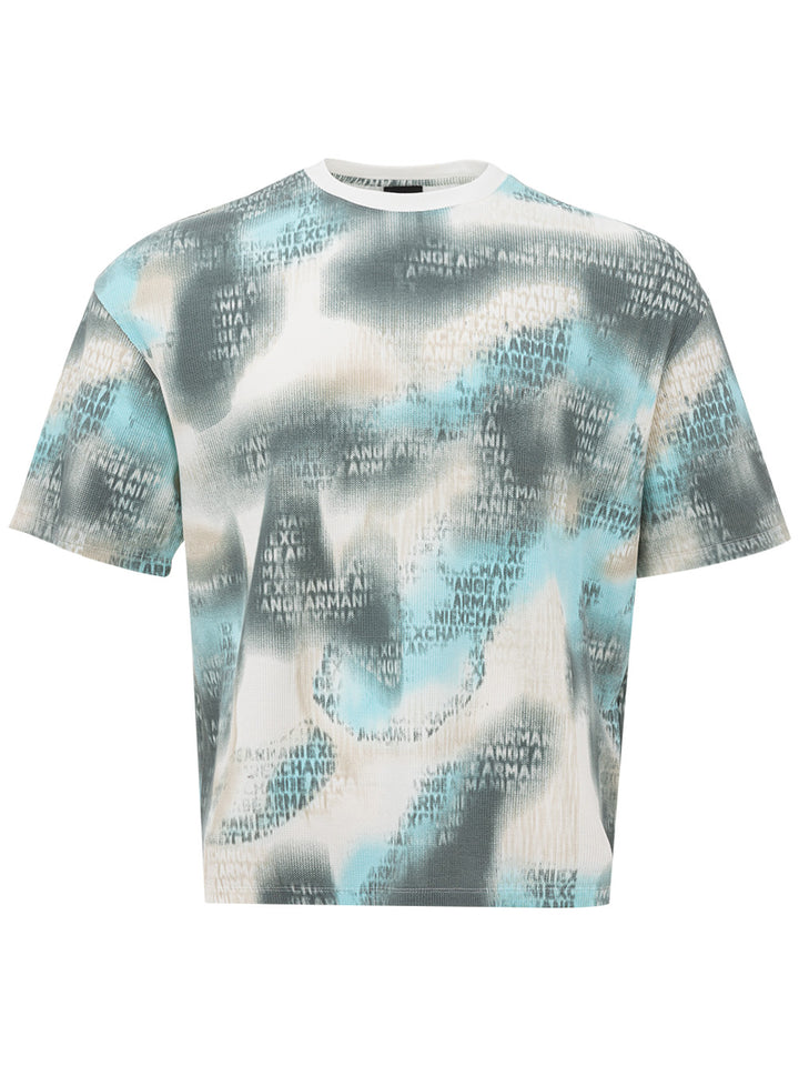 Armani Exchange Tye & Dye geripptes T-Shirt