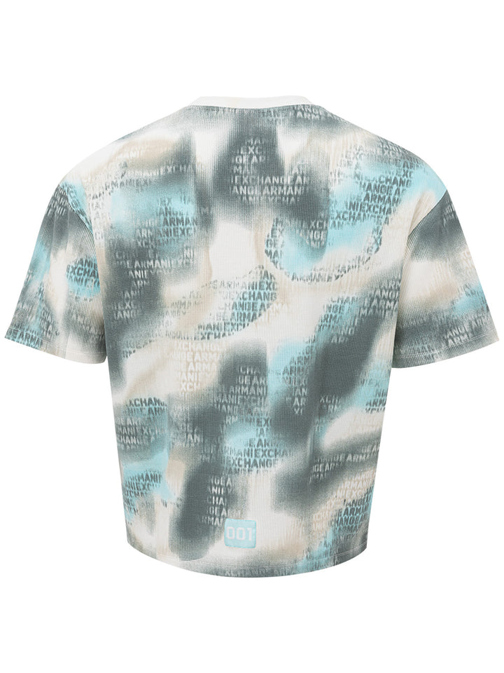 Armani Exchange Tye &amp; Dye Ribbed T-Shirt