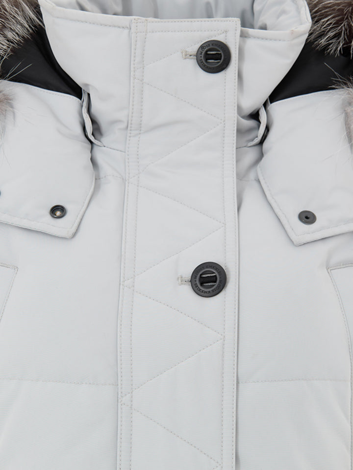 Giubbino Grigio Field Jacket Imbottito in Moose Knuckles