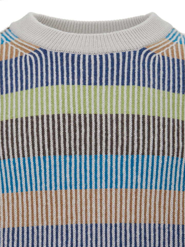 Maglione Girocollo Multicolor in Cashmere Gran Sasso