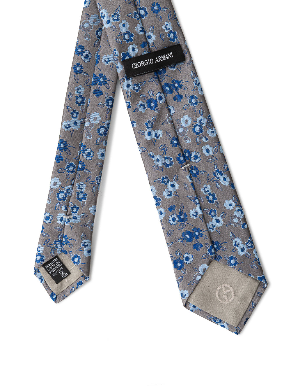 Giorgio Armani Grey Silk Tie