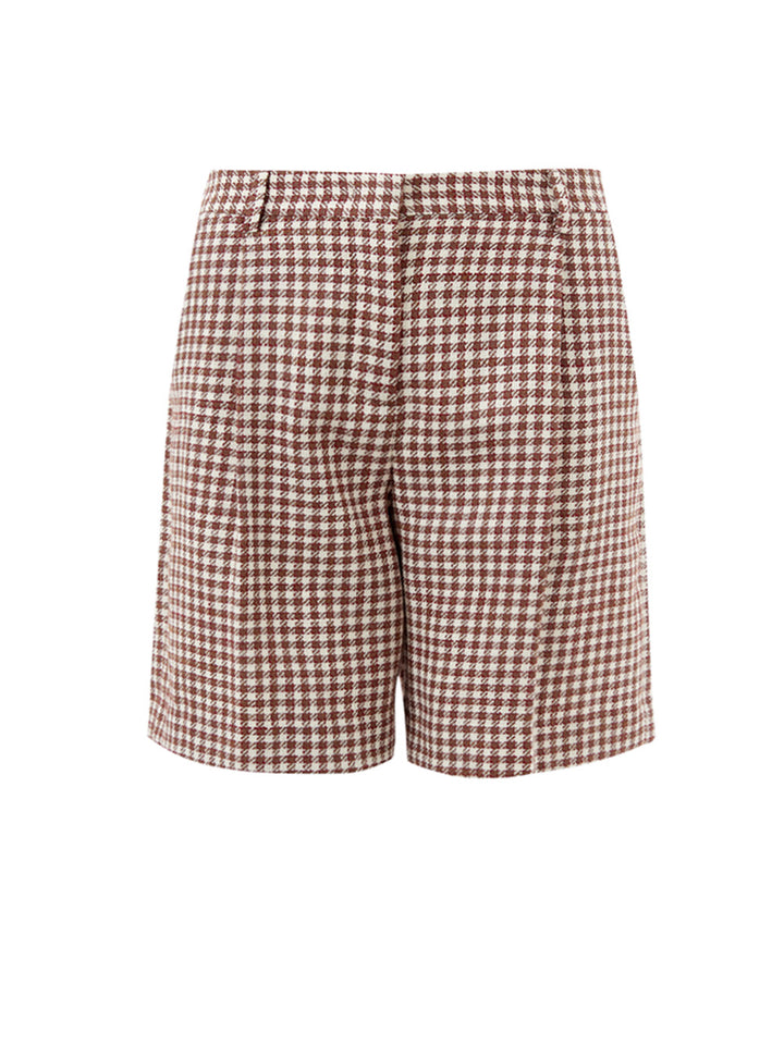 Shorts Principe di Galles Bordeaux Lardini