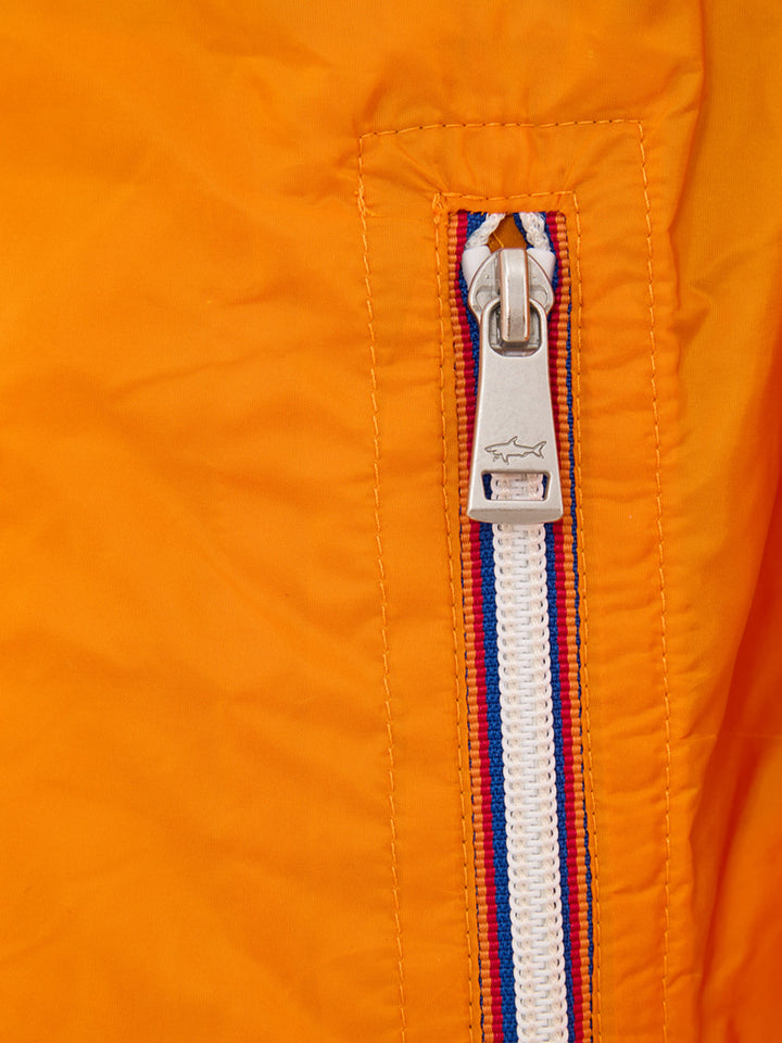 Giubbino Bomber Leggero in Tessuto Tecnico Arancione Paul & Shark