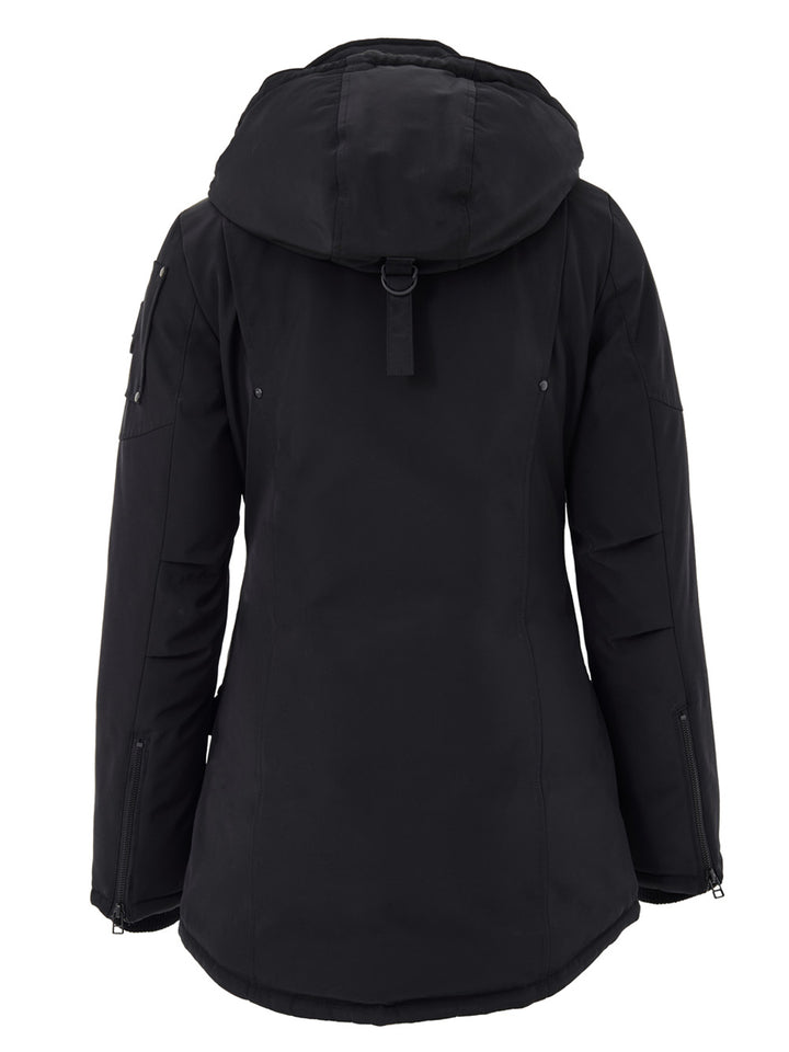 Field Jacket con Cappuccio in Nero Moose Knuckles
