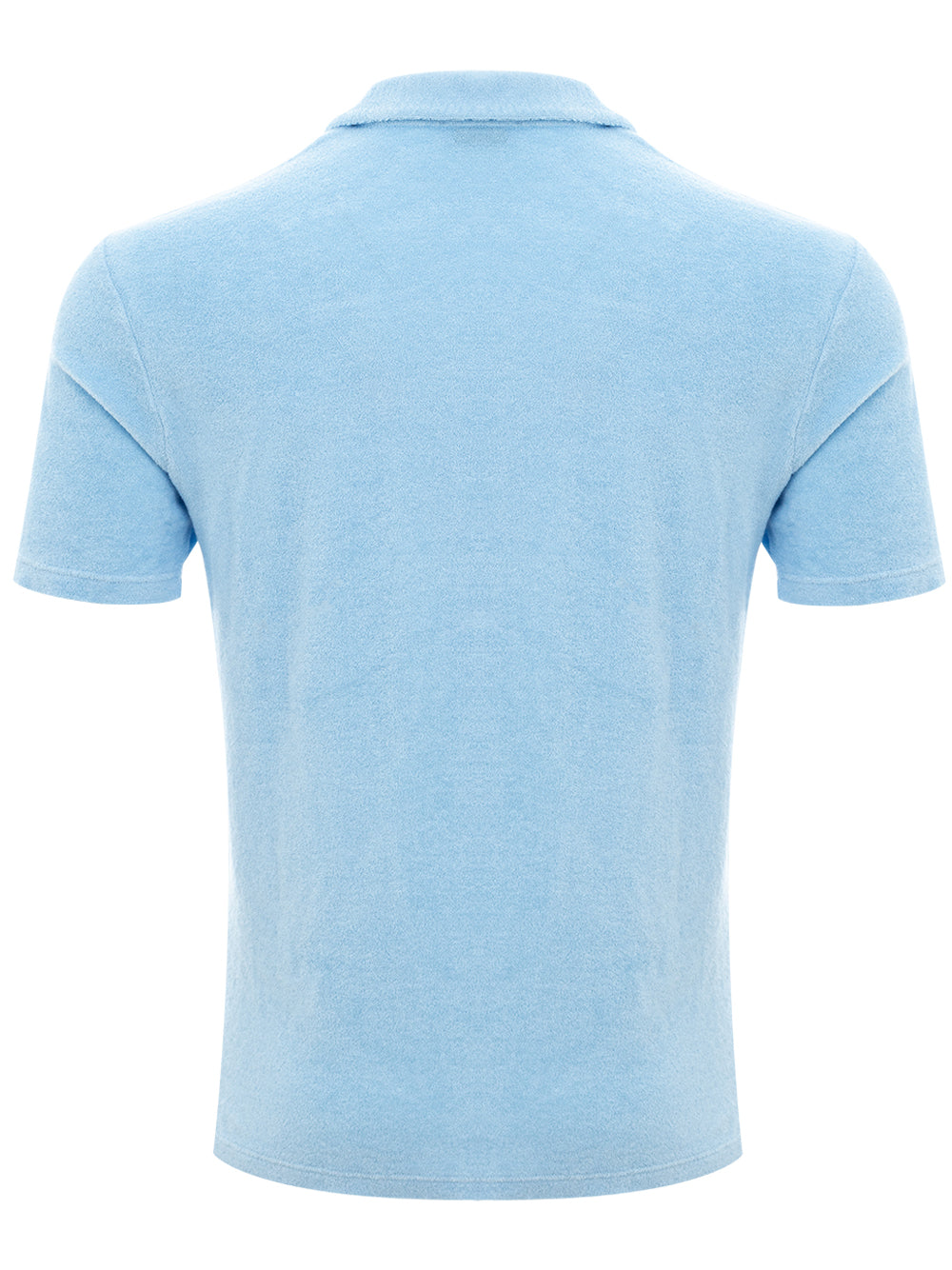 Light Blue Half Sleeve Shirt in Gran Sasso Terry