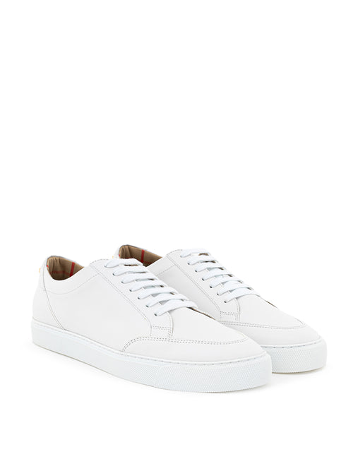 Sneaker in Pelle Bianca Burberry