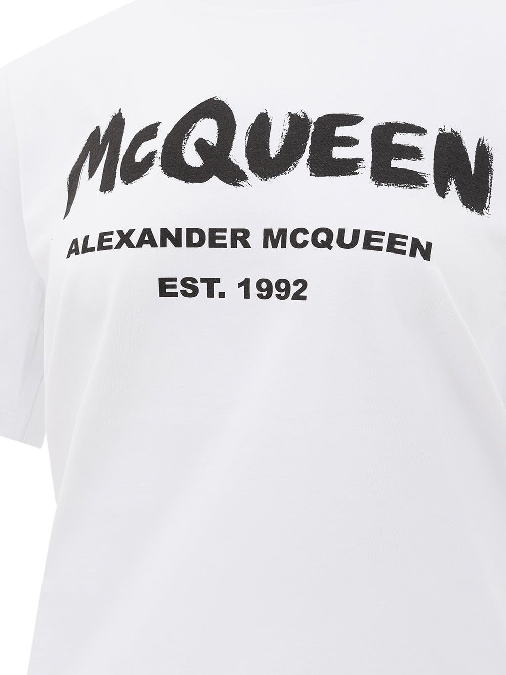 Weißes McQueen-T-Shirt