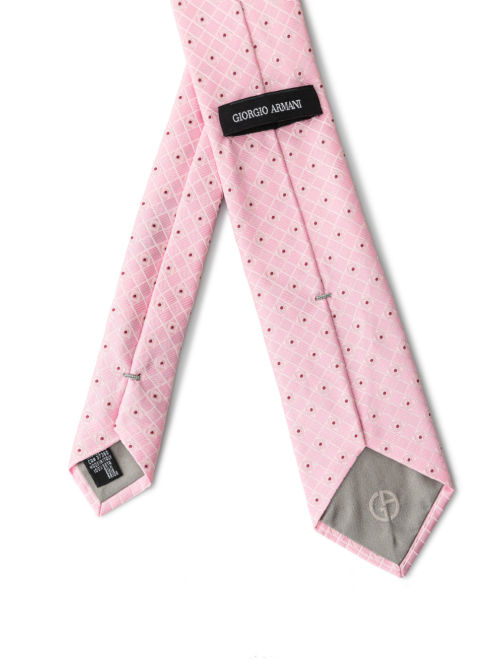 Corbata de seda rosa Giorgio Armani