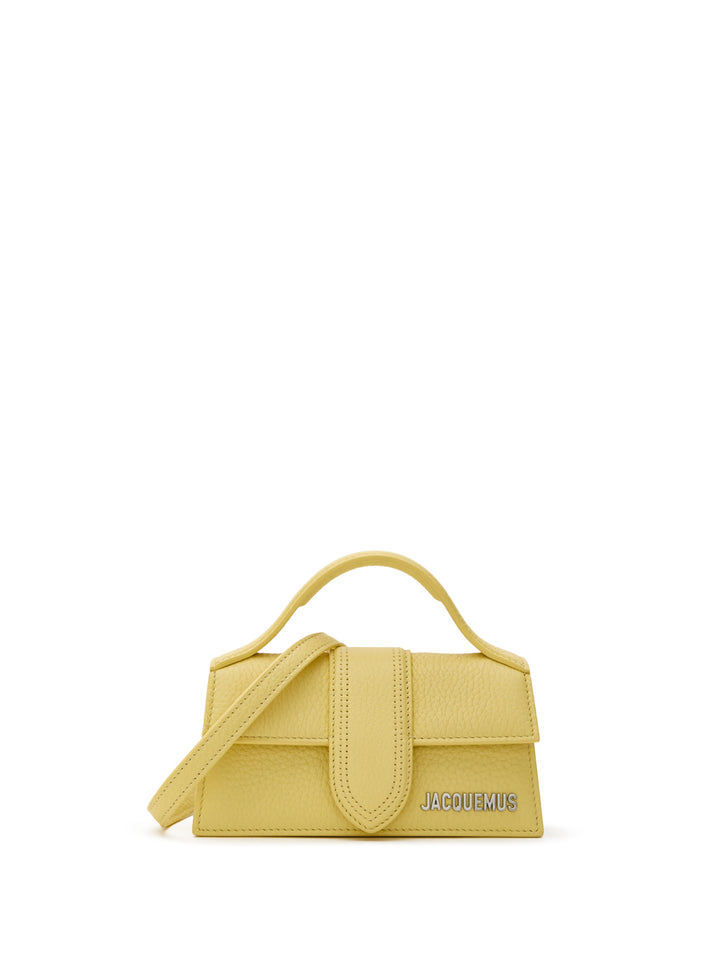 Τσάντα το μίνι μωρό στο gialla jacquemus χτύπησε δέρμα