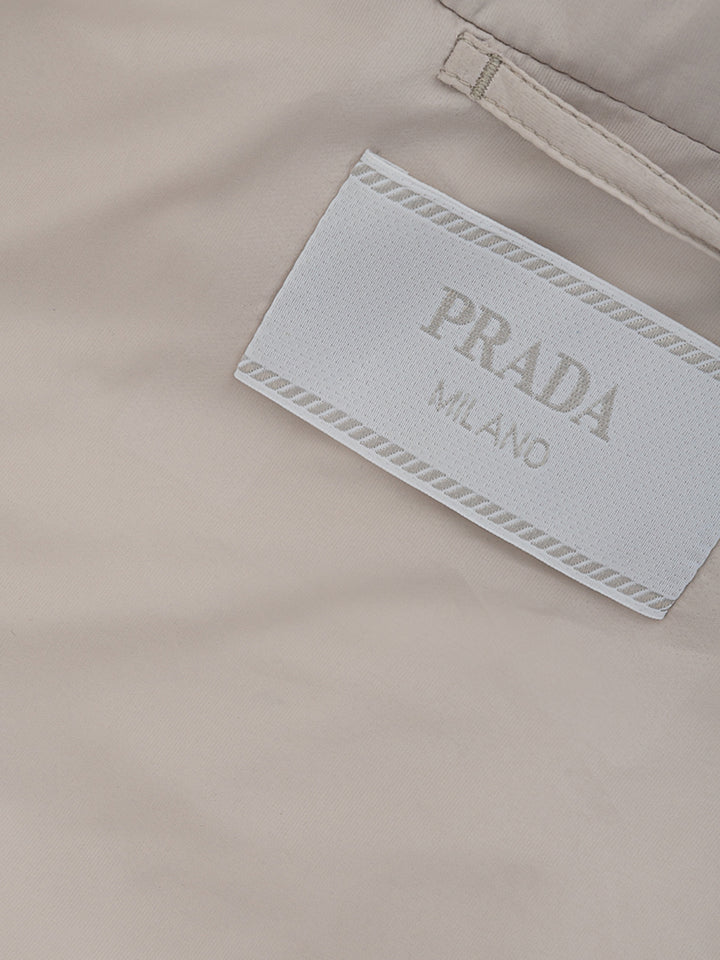 Medium down jacket in Prada technical fabric