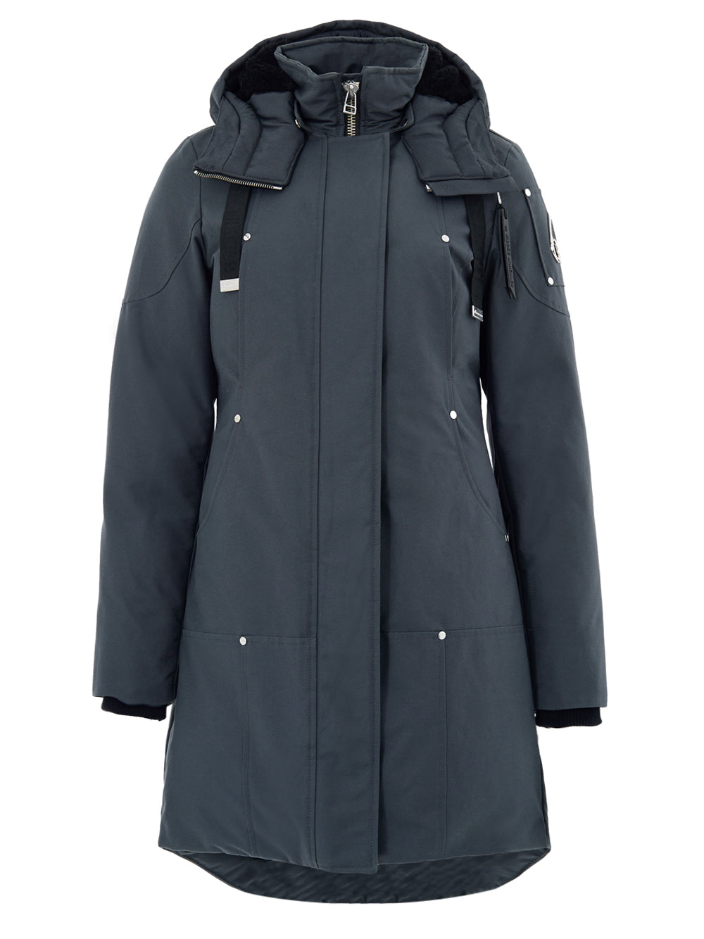 Parka Grigio con Cappuccio Moose Knuckles