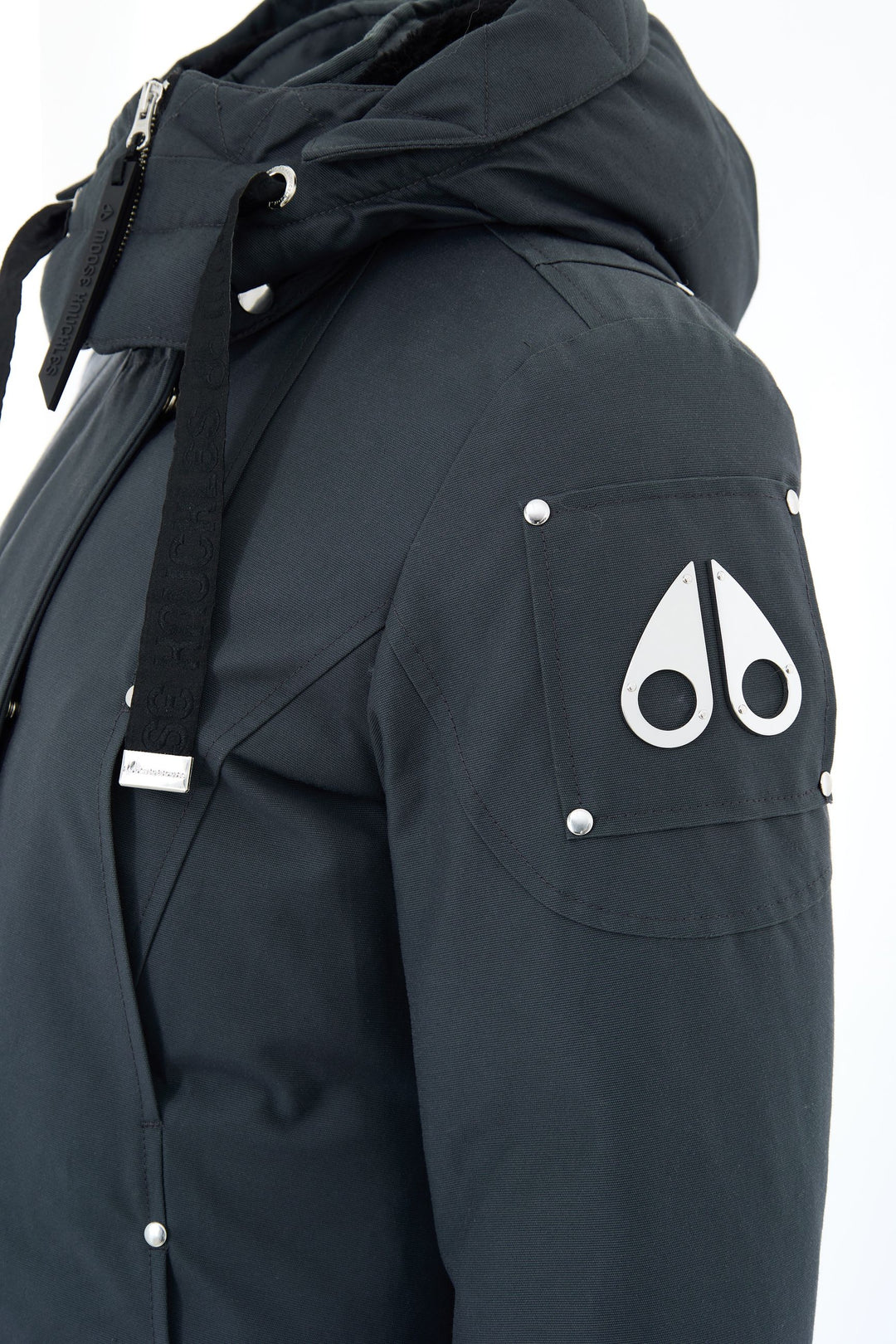 Parka Grigio con Cappuccio Moose Knuckles