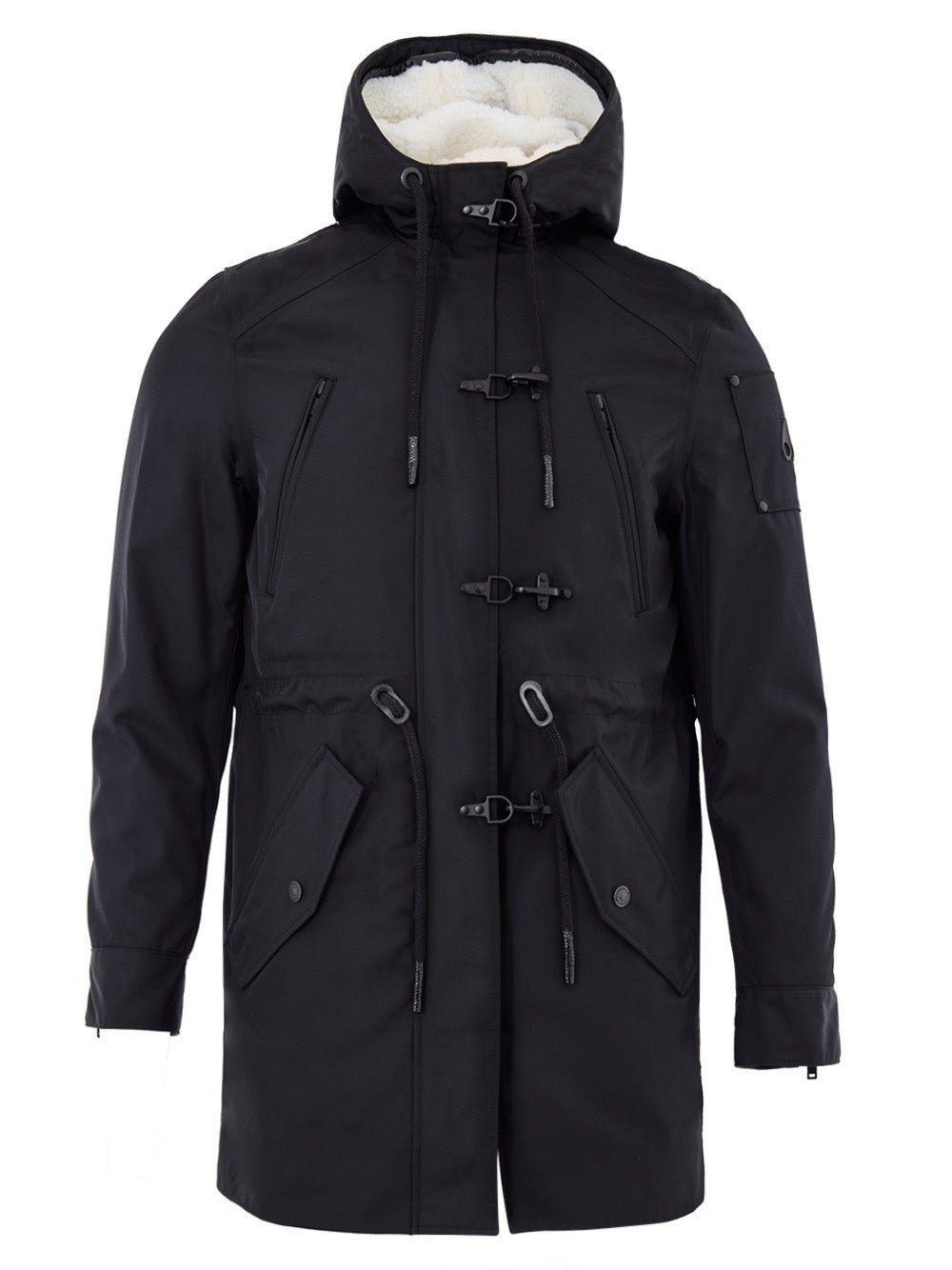 Giubbino Parka Blu con Coulisse Moose Knuckles
