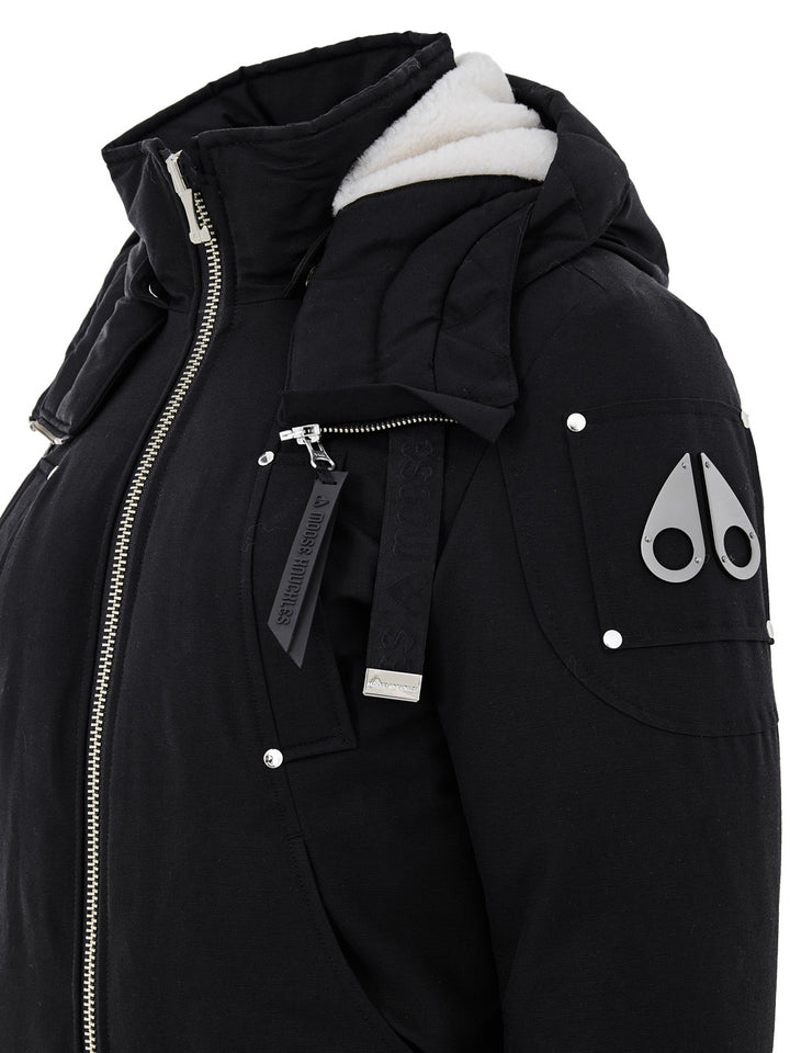 Giubbino Bomber Imbottito in Nero Moose Knuckles