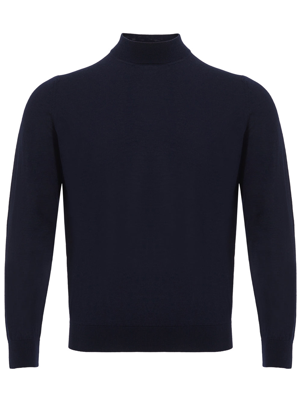 Blue turtleneck in Colombo Cashmere and Silk