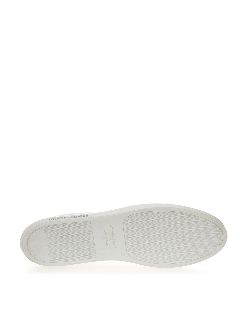 Sneakers Bassa in Pelle Bianca Roberto Cavalli