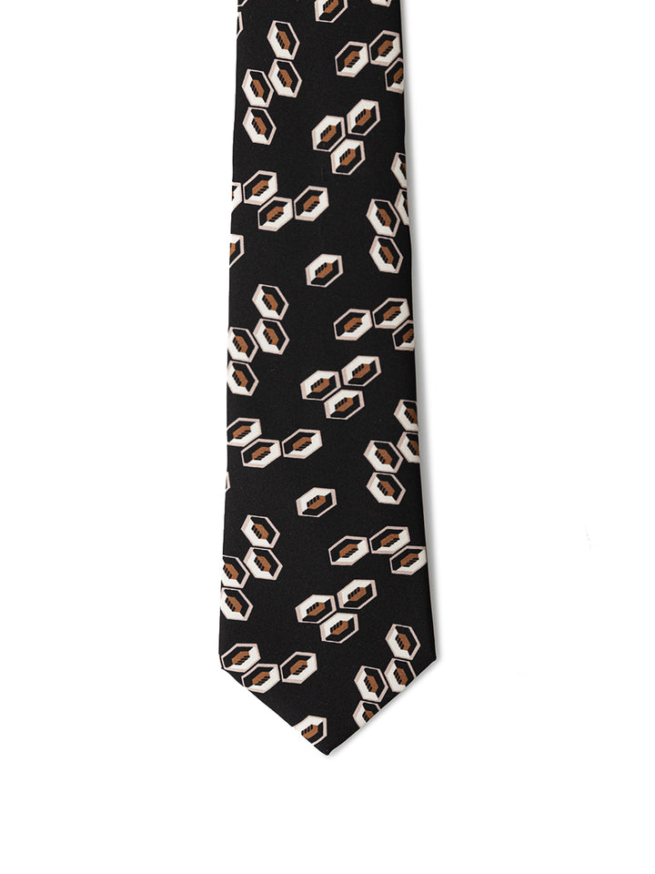 Giorgio Armani Black Silk Tie