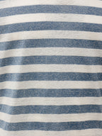 T-Shirt a Righe in Cotone Fiammato Gran Sasso
