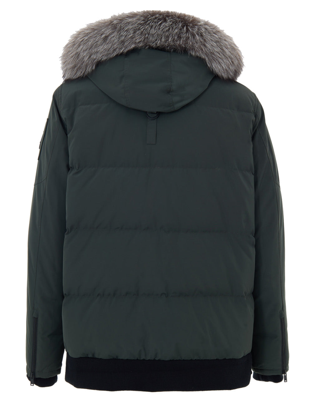 Giubbino Imbottito in Tessuto Tecnico Verde Moose Knuckles