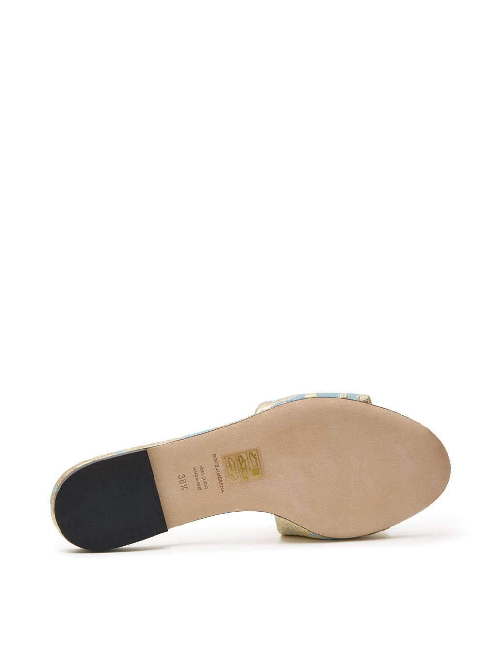 Ciabatta con Motivo Gold Broccato Dolce & Gabbana