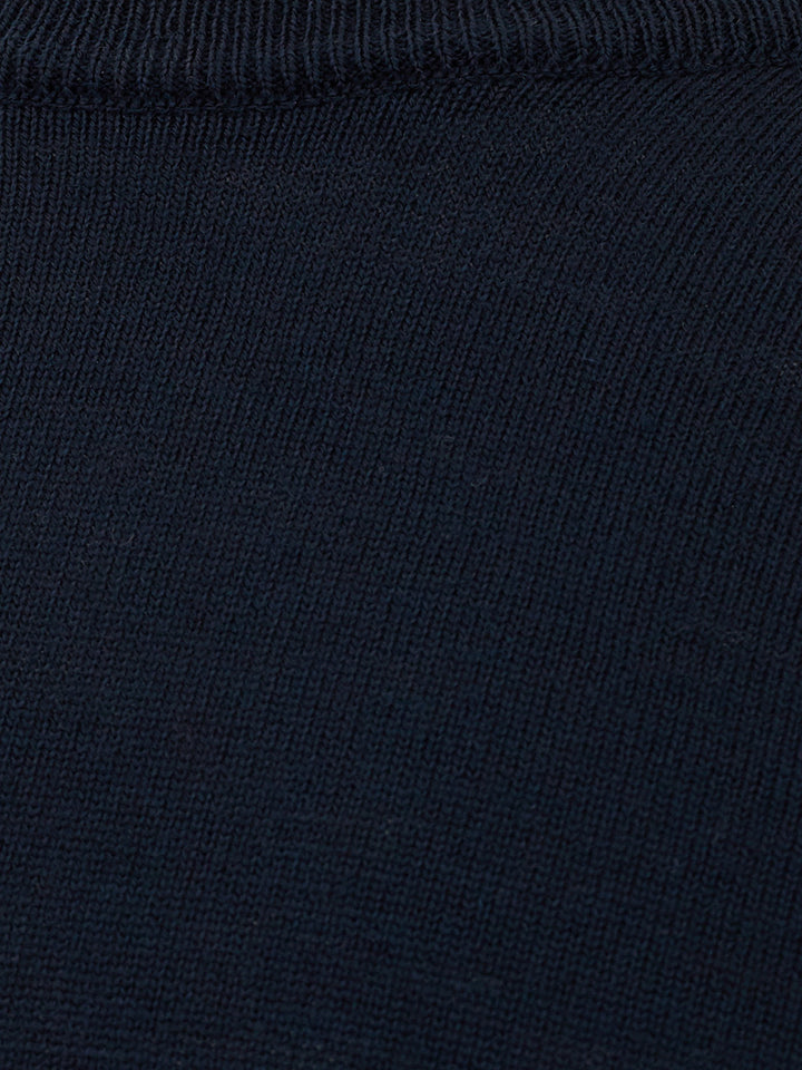 Maglione girocollo blu Ferrante