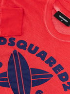 T-Shirt Maniche Lunghe con Stampa Dsquared2