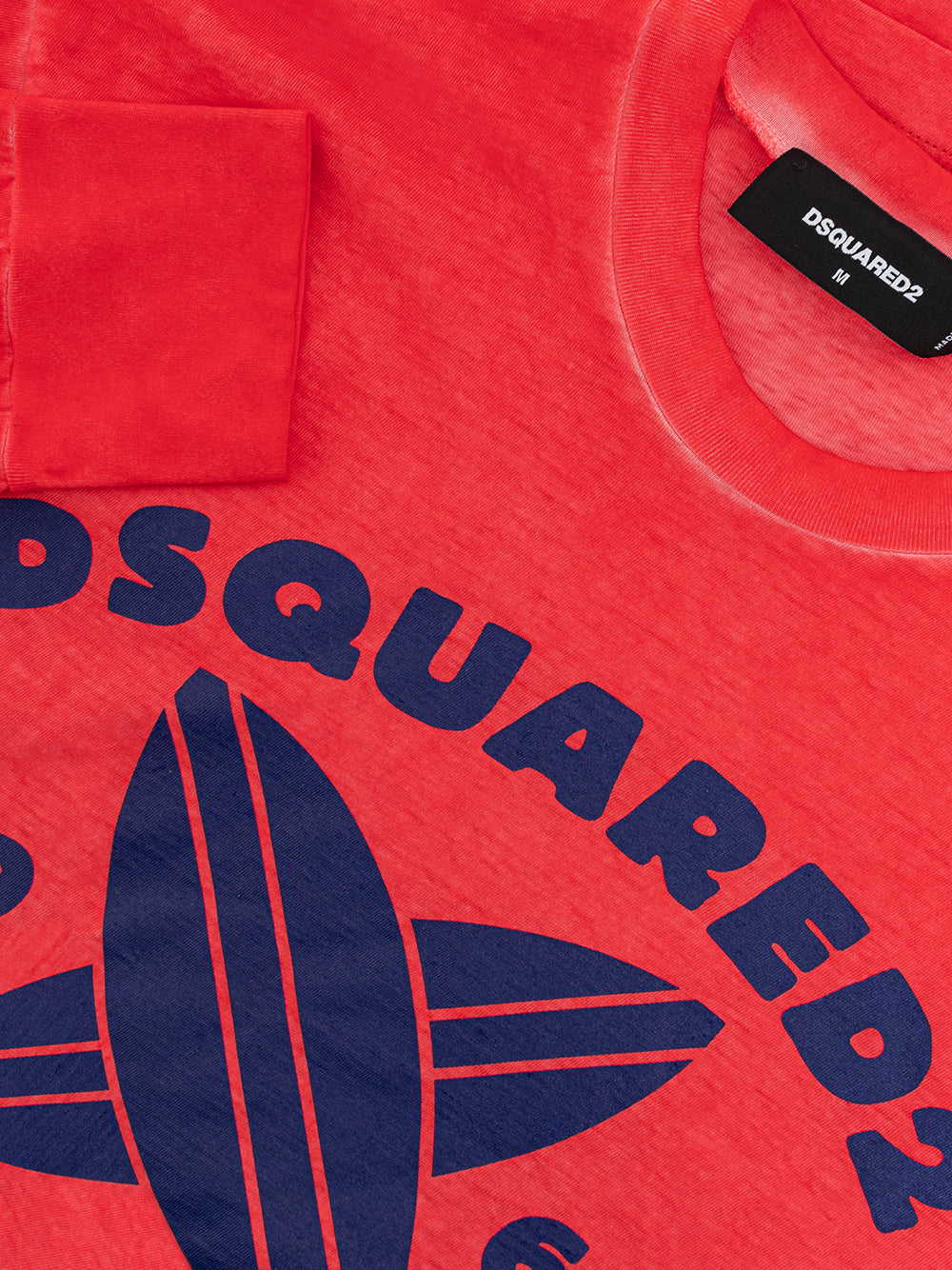 T-Shirt Maniche Lunghe con Stampa Dsquared2
