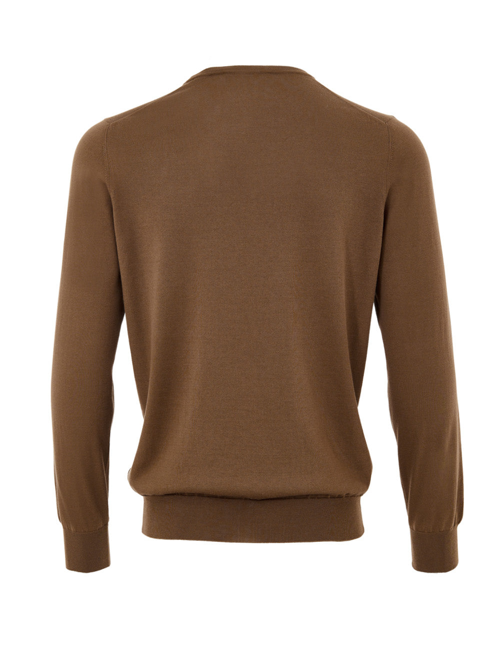 Maglia Girocollo Marrone in Misto Seta Gran Sasso