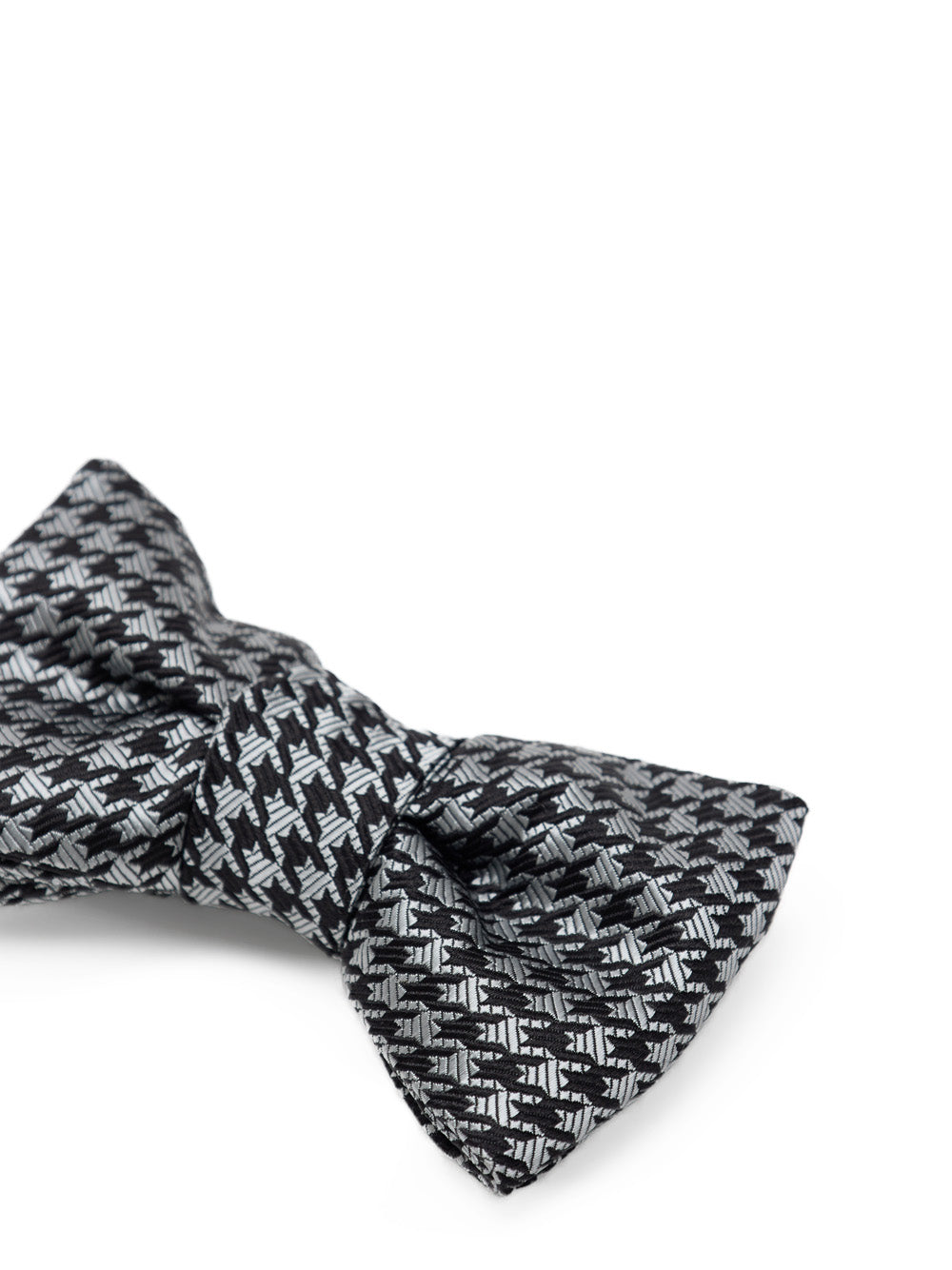 Papillon Stampa Pied-de-poule in Seta Grigio/Nero Tom Ford