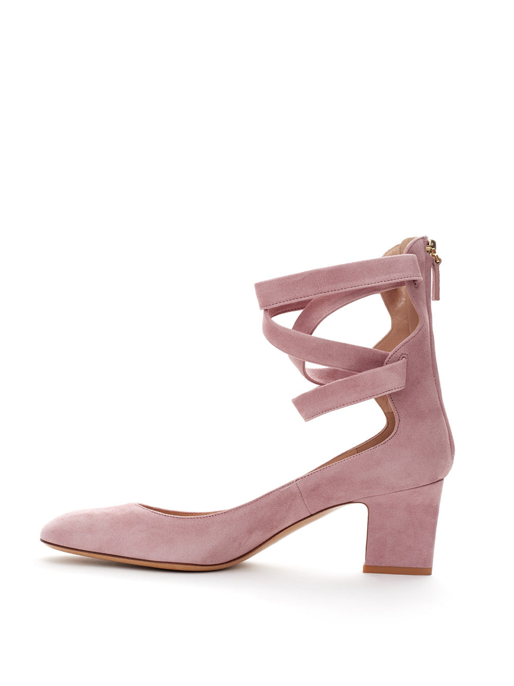 Valentino Ankle Strap Suede Sandals