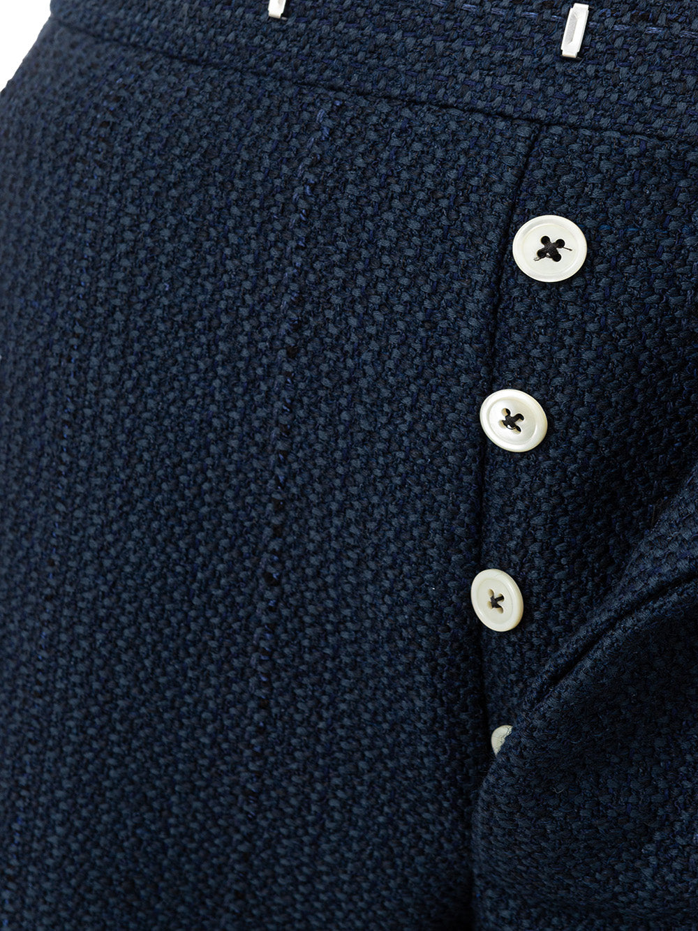 Pantalone in Tweed blu Thom Browne