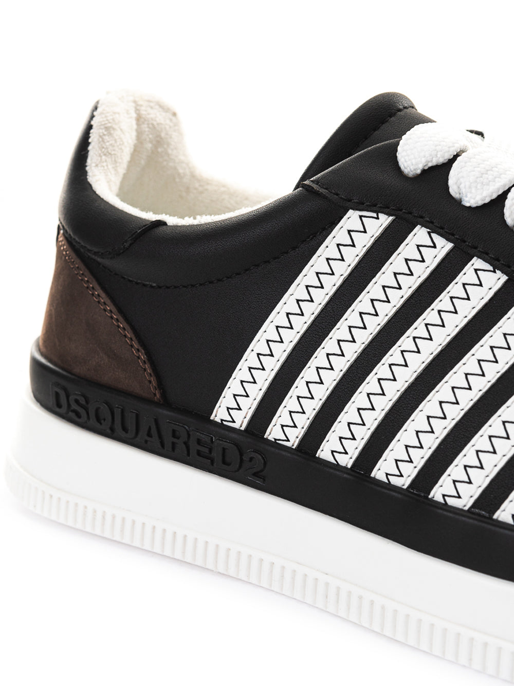 Sneakers in Pelle Nera New Jersey Dsquared2