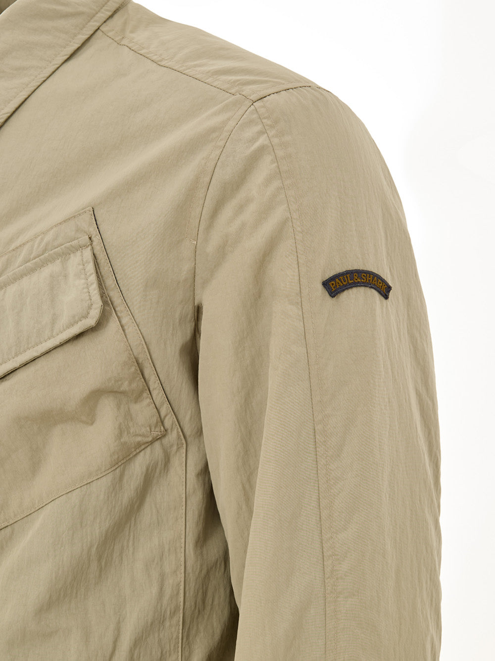 Giubbino Overshirt in Tessuto Tecnico Beige Paul & Shark